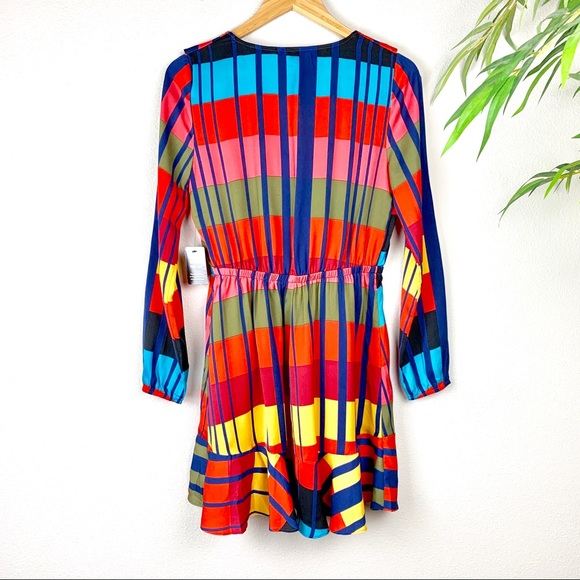 Express Ruffle Wrap Dress, Size Small - Picture 3 of 4